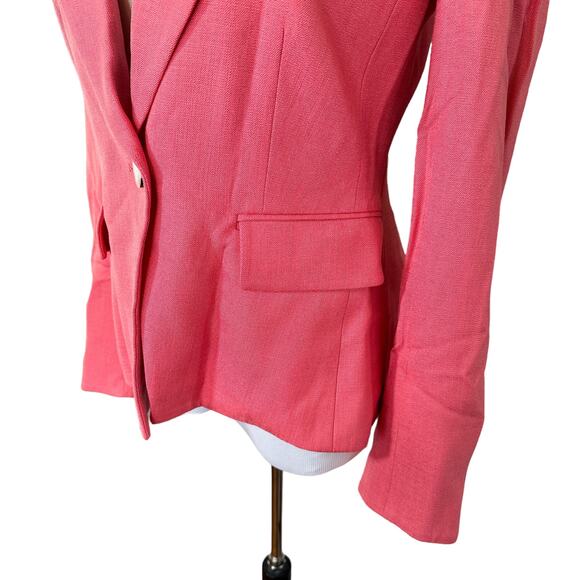 Veronica Beard NEW Danielle Dickey Blazer Single Button Jacket Melon Pink 2 - Picture 7 of 15